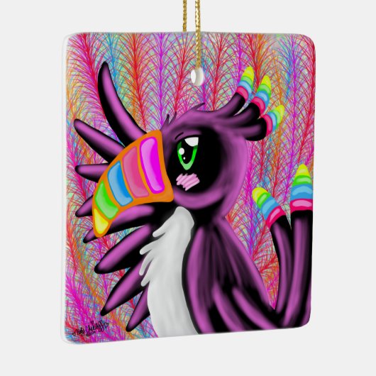 RAINBOW TOUCAN VOOR KINDEREN KERAMISCH ORNAMENT (Rechts)