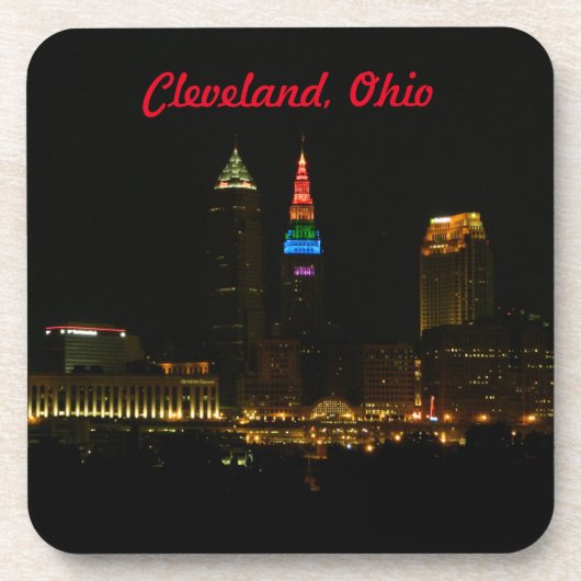 Rainbow Tower Cleveland Ohio Drink Onderzetter (Voorkant)