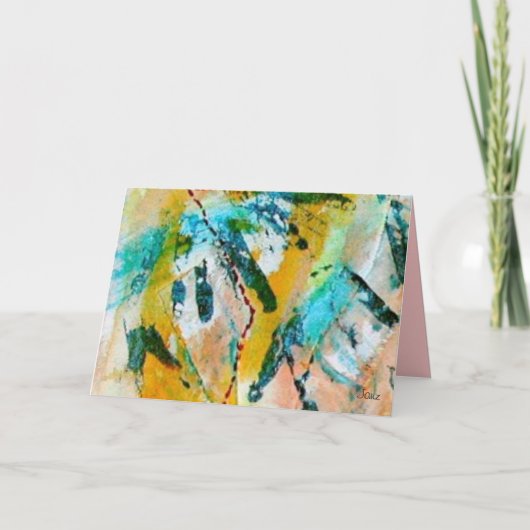 Rainbow Tracks Wenskaart van Janz Kaart (Voorkant)