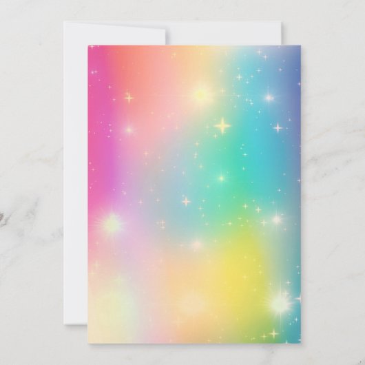 Rainbow Trampoline Park Girls Jump Birthday Kaart (Achterkant)