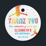 Rainbow Trampoline Park Kids Birthday Bedankjes Labels<br><div class="desc">Mijn Rainbow Trampoline Park Kids Birthday Favor Tags zijn perfect voor de trampoline die je plant. Heldere kleuren en een regenboogfiguur maken dit perfect voor een jongen of meisje die op verjaardagsfeestje komt.</div>