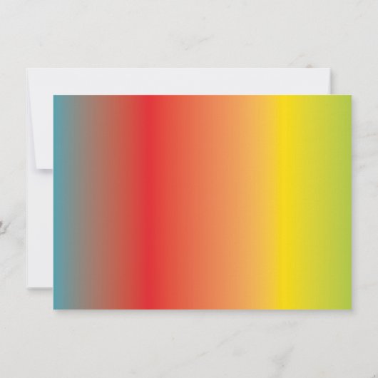 Rainbow Trampoline Park Kids Birthday Bedankkaart (Achterkant)