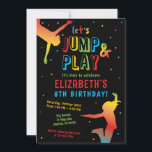 Rainbow Trampoline Park Kids Birthday Party Invita Kaart<br><div class="desc">Mijn Rainbow Trampoline Park Kids Birthday Party Invitation is de perfecte manier om vrienden en familie uit te nodigen voor je feest!</div>