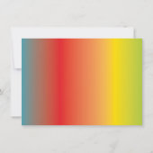 Rainbow Trampoline Park Kinderverjaardag Bedankkaart (Achterkant)