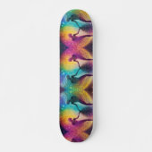 Rainbow Trance Disco Kosmische Galaxy Soulmates Sk Persoonlijk Skateboard (Voorkant)