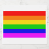 Rainbow Transgender Rainbow Vlag van Gay Bier Etiket (Enkel label)