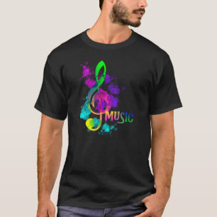 Rainbow Treble Clef Music Thed T-shirt