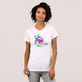 Rainbow Treble Clef Music Thed T-shirt (Voorkant volledig)