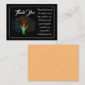 Rainbow Tree Bedankt bericht voor uw condoleances Notitiekaartje (Voorkant / Achterkant)