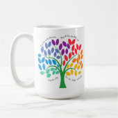 Rainbow Tree Coffee Mok (Links)