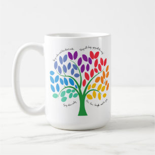 Rainbow Tree Coffee Mok