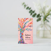 Rainbow Tree Coral Reiki Visitekaartje (Staand voorkant)