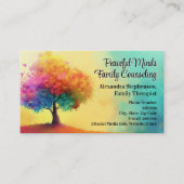 Rainbow Tree Counseling Therapie Psychotherapie Visitekaartje (Voorkant)