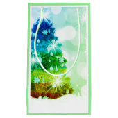 Rainbow Tree Gift Bag Klein Cadeauzakje (Voorkant)