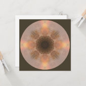 Rainbow Tree Mandala Art Card Kaart (Voorkant / Achterkant in situ)