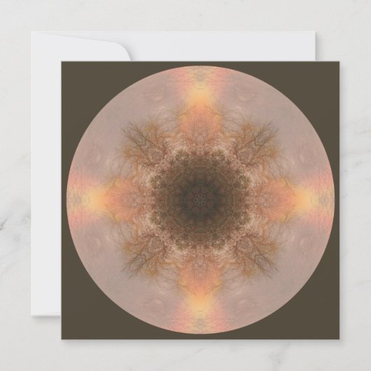 Rainbow Tree Mandala Art Card Kaart (Voorkant)