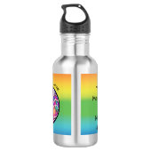 Rainbow Tree of Life "Love is Love" Water Bottle Waterfles (Achterkant)