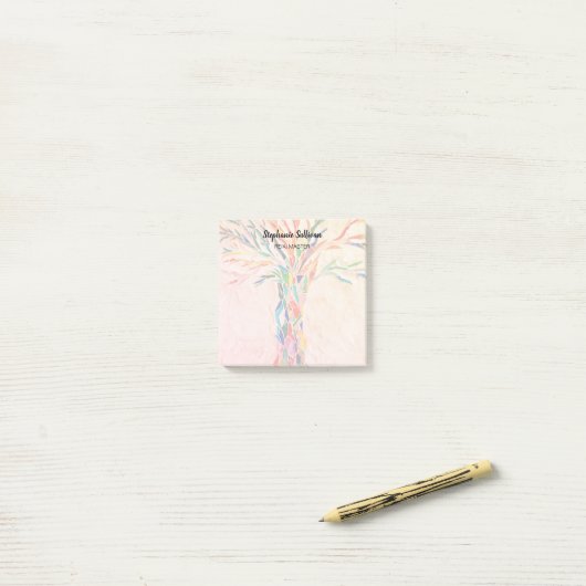 Rainbow Tree Personalized  Post-it® Notes (Op bureau)