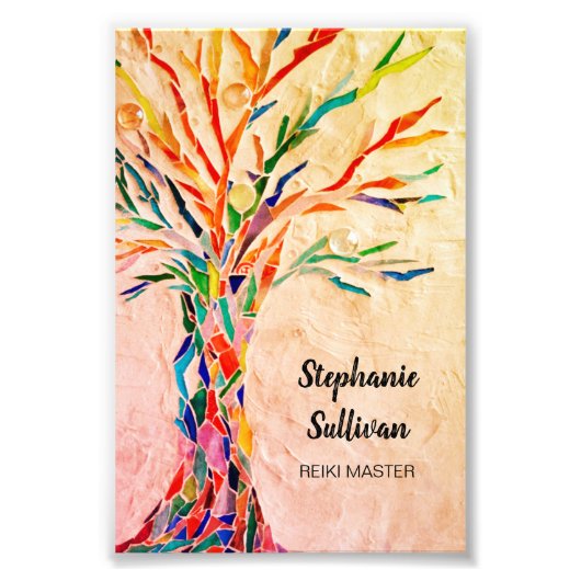Rainbow Tree Reiki Master Foto Afdruk (Voorkant)