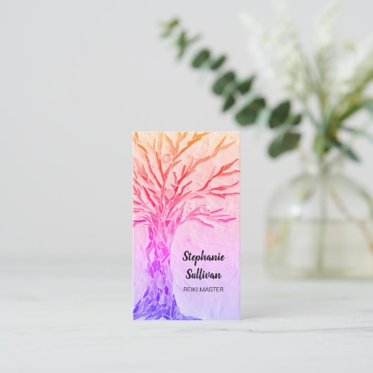 Rainbow Tree Reiki Visitekaartje