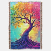 Rainbow Tree: Roots of Infinite Hope Art Deken (Voorkant Verticaal)