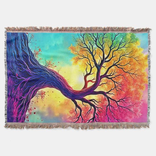 Rainbow Tree: Roots of Infinite Hope Art Deken (Voorkant)