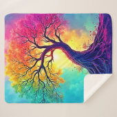 Rainbow Tree: Roots of Infinite Hope Art Sherpa Deken (Voorkant (horizontaal))