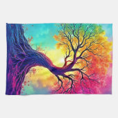  Rainbow Tree: Roots of Infinite Hope Art Theedoek (Horizontaal)