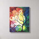 Rainbow Tree schilderij op Canvas print van JPDeny (Voorkant)