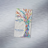 Rainbow Tree Yoga Instructor Magnet Magnetisch Visitekaartje (Voorbeeld)