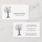 Rainbow Tree Yoga Instructor Visitekaartje (Voorkant / Achterkant)