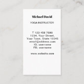 Rainbow Tree Yoga Instructor Visitekaartje (Achterkant)