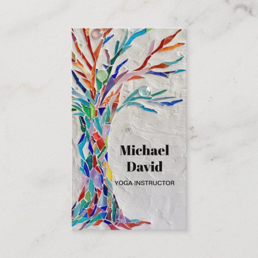Rainbow Tree Yoga Instructor Visitekaartje (Voorkant)