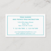 Rainbow Tree Yoga Instructor Visitekaartje (Achterkant)