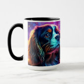 Rainbow Tri Cavalier King Charles Spaniel Hond Mok (Links)