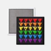 Rainbow Triangles magnet (Voorkant / Achterkant)