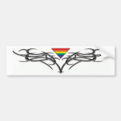 Rainbow Tribal Bumpersticker (Voorkant)