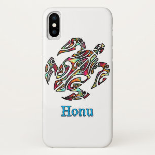 Rainbow Tribal Hawaiian Zee Turtle Case-Mate iPhone Case