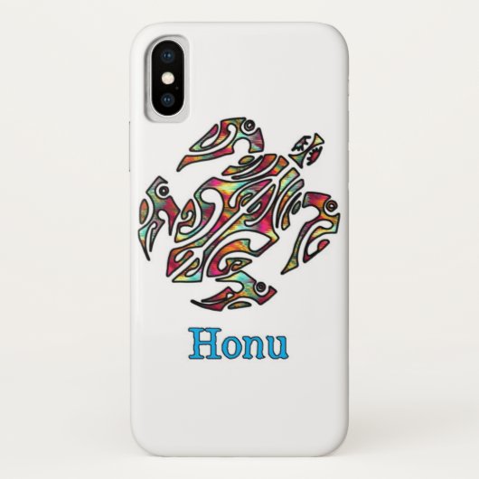 Rainbow Tribal Hawaiian Zee Turtle Case-Mate iPhone Case (Achterkant)