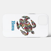 Rainbow Tribal Hawaiian Zee Turtle Case-Mate iPhone Case (Achterkant (horizontaal))