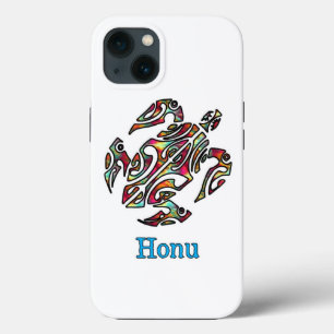 Rainbow Tribal Hawaiian Zee Turtle Case-Mate iPhone Case