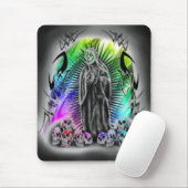 Rainbow Tribal Skull Grim Reaper Mousepad Muismat (Met muis)