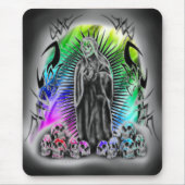 Rainbow Tribal Skull Grim Reaper Mousepad Muismat (Voorkant)