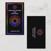 Rainbow Tribal Sun Visitekaartje 4 (Voorkant / Achterkant)