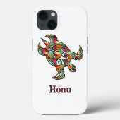 Rainbow Tribal Zee Turtle on White Case-Mate iPhone Case (Achterkant)