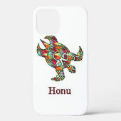 Rainbow Tribal Zee Turtle on White Case-Mate iPhone Case (Achterkant)