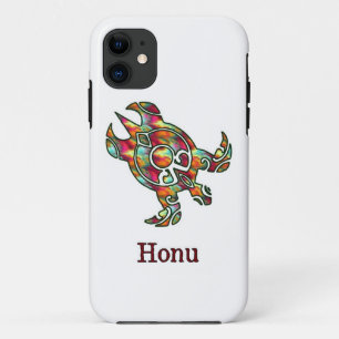 Rainbow Tribal Zee Turtle on White Hoesje-Mate iPh Case-Mate iPhone Case