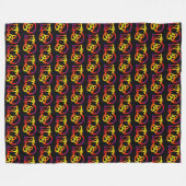 Rainbow Trinity Knot Celtic Cat Fleece Blanket (Voorkant (Horizontaal))