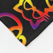 Rainbow Trinity Knot Celtic Cat Fleece Blanket (Hoek)