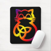Rainbow Trinity Knot Celtic Cat Mousepad Muismat (Met muis)